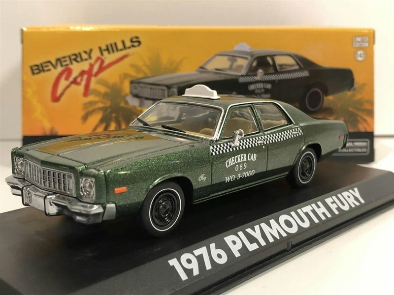 beverly hills cop 1977 plymouth fury cab 1:43 greenlight 86566