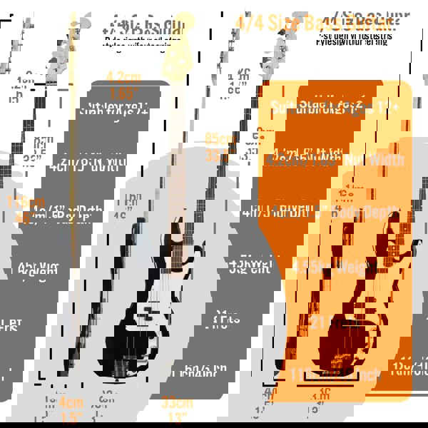 3rd Avenue Rocket Series Electric Bass Guitar Pack Bass Guitars#colour_Black