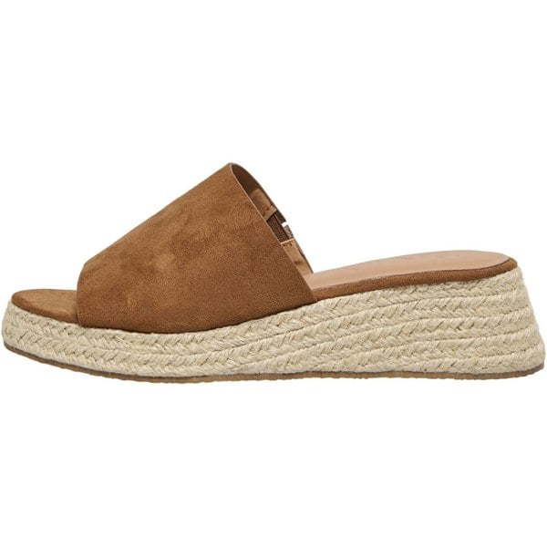 Only Minerva-3 Women's Polyester Cognac Mules - Brown