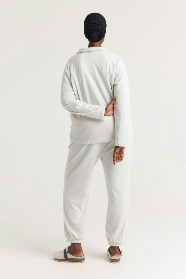 Fleece Lounge Set in Stone - Loungewear