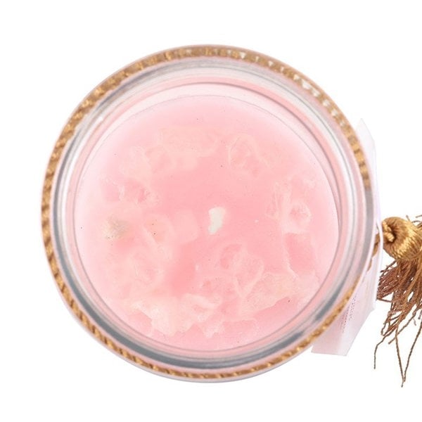 Serano Mystic Rose Tube Candle with Rose Quartz Crystals