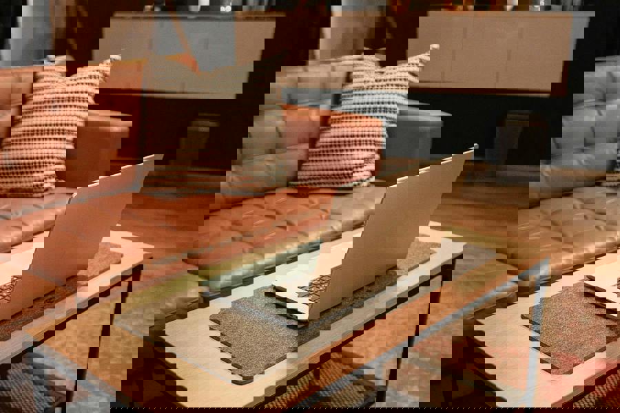 Durable Premium Soft Felt Desk Mat | with Fold Out Phone Holder | 70 x 33 cm