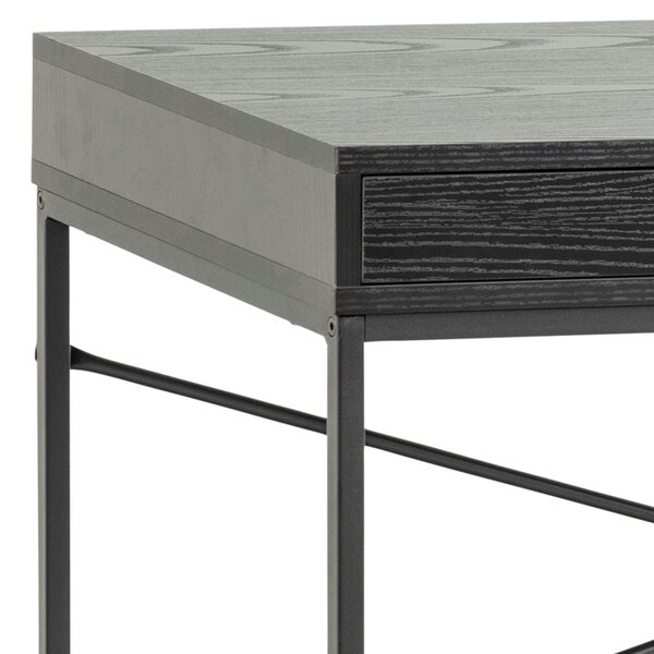 Wyld Haus El Paso Black Wooden 1 Drawer Office Desk