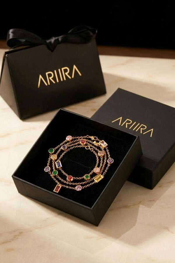 ARIIRA Rio Gold Tone Necklace