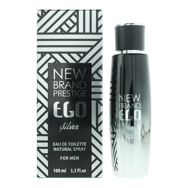 New Brand Ego Silver For Men Eau de Toilette 100ml Spray for Him