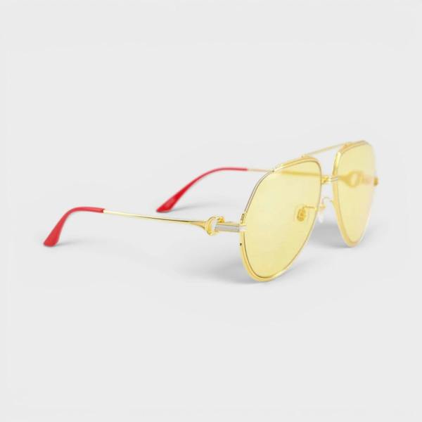 Casablanca Stainless Steel Aviator Gold Silver Red Canary