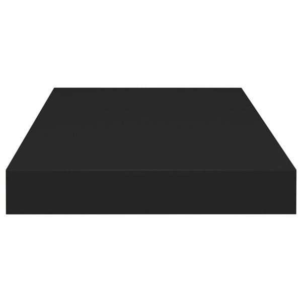 Berkfield Floating Wall Shelf Black 50x23x3.8 cm MDF