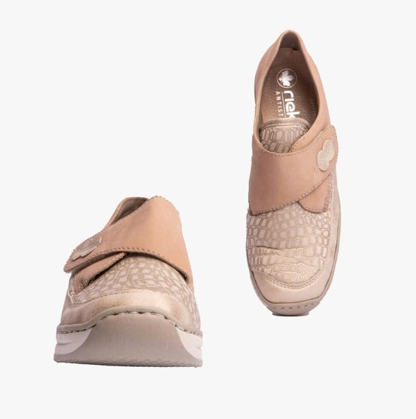 Rieker 487C0-60 Womens Shoes - Beige