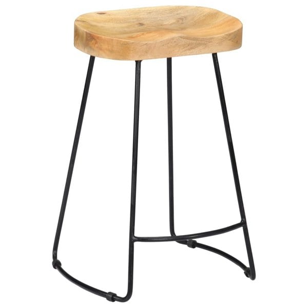 Berkfield Gavin Bar Stools 2 pcs Solid Mango Wood