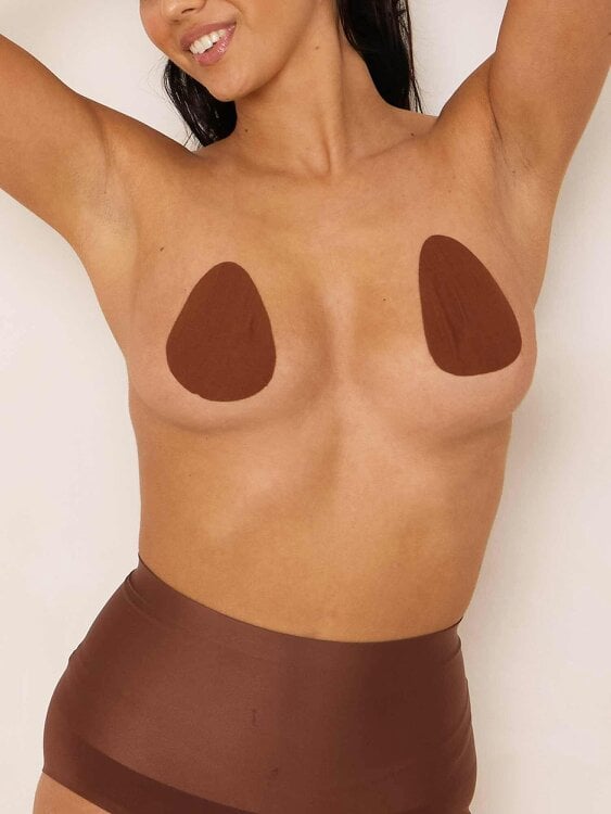 Perky Pear Mini Lifts Boob Tape- BROWN-A-D Cups