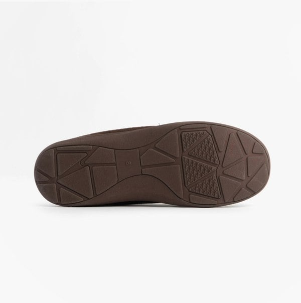 Jo & Joe CRANFORD Mens Moccasin Slippers Brown