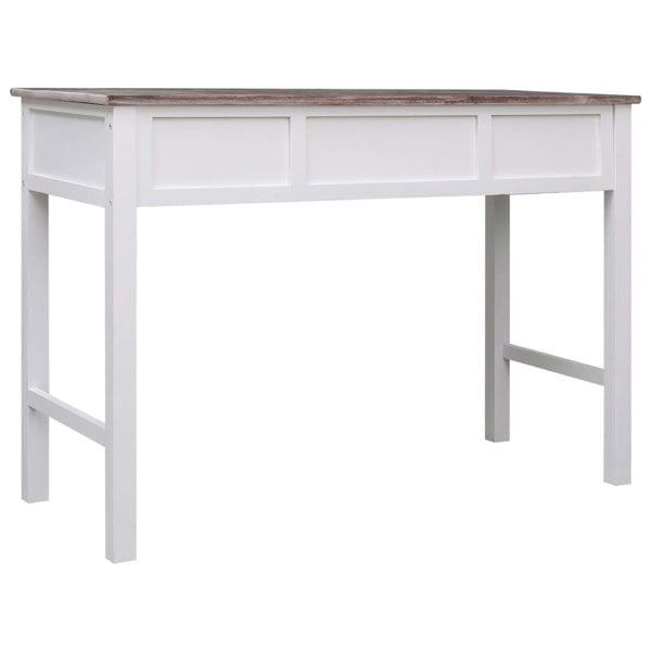 Berkfield Writing Desk Brown 110x45x76 cm Wood