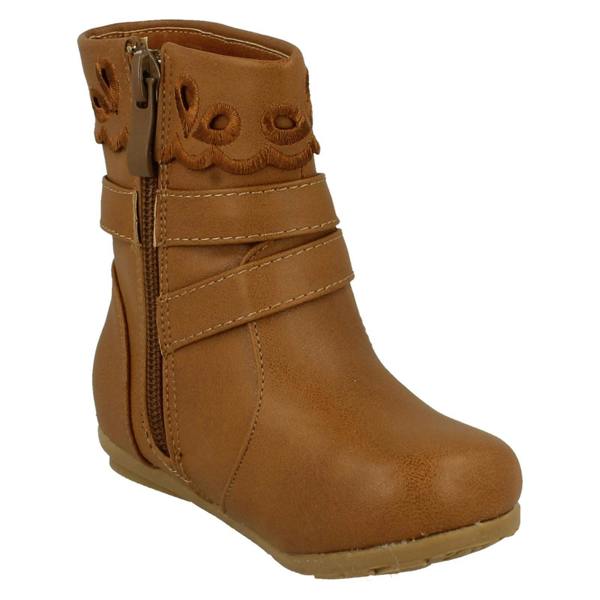 Spot On Girls Spot On Ankle Boots with Buckle Detail