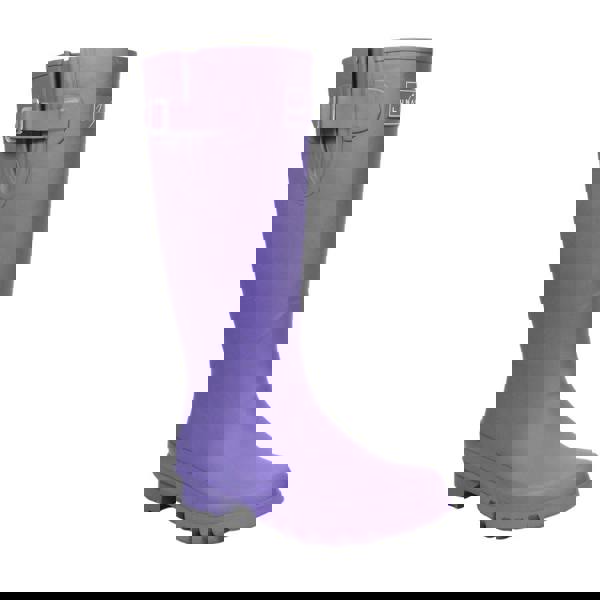 Lunar Womens/Ladies Largo Rubber Wellington Boots - Purple