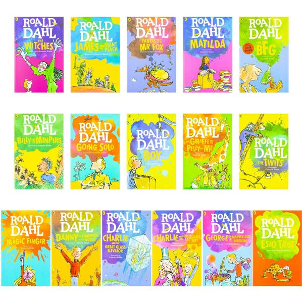 Roald Dahl Collection 16 Books Box Set New Covers