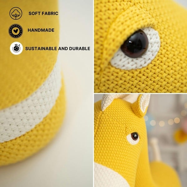 CROCHETTS Large horse plush with auxiliary seat for children LT-Y07
