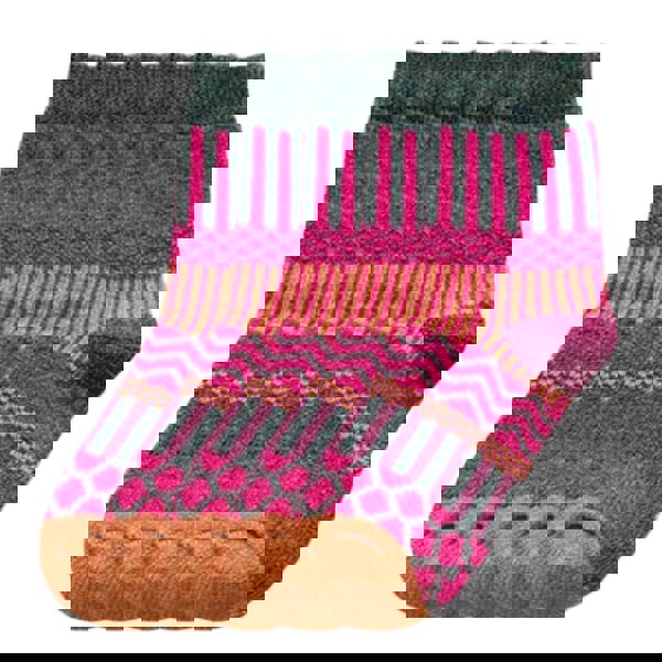 Anysox 5 Pairs Size 5-9 Fashion Socks Colorful Wind-Flowers Cotton Winter Thick Warm Wool Casual for Women Green