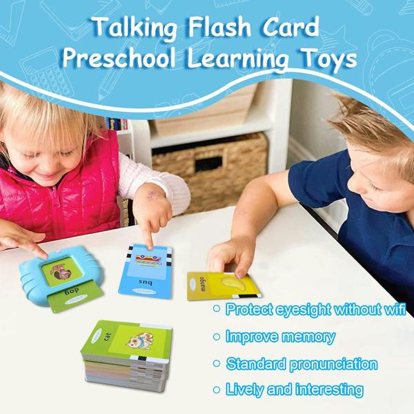 Dyzi Interactive Learning Cards for Toddlers 2-6: 224 Preschool Flashcards - Educational Toy