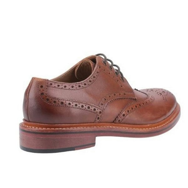 Cotswold Mens Quenington Goodyear Welt Lace Up Leather Shoe - Brown