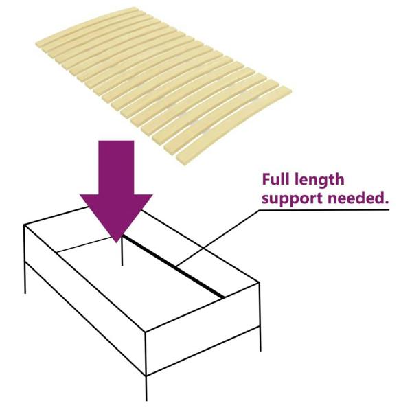 Berkfield Slatted Bed Base with 24 Slats 70x200 cm