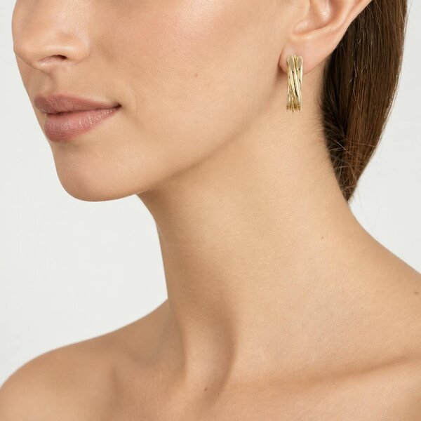 Cachet London Panola Gold Clip On Earrings