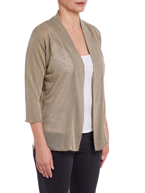 PennyPlain Open Front Shrug - Sage