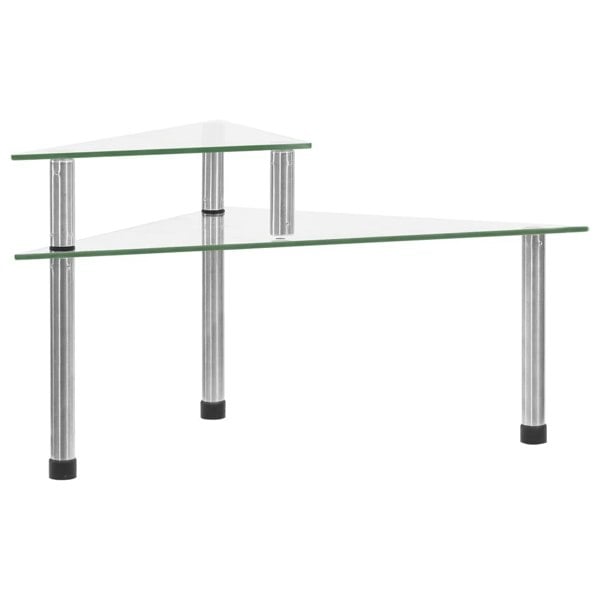 Berkfield Kitchen Shelf Transparent 49.5x35x19 cm Tempered Glass