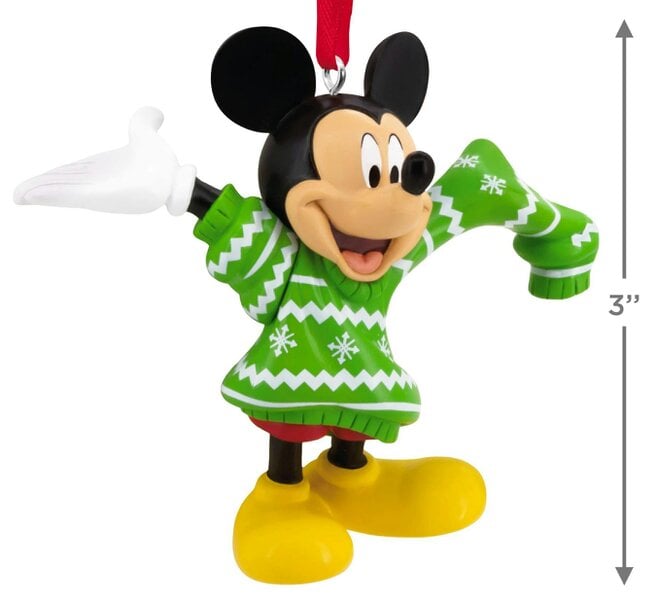 Disney - Mickey Mouse in Oversized Jumper Christmas Tree Ornament