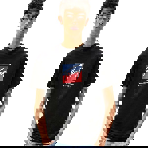 Tommy Hilfiger Tommy Jeans Graphic Print Signature Logo T-Shirt Black