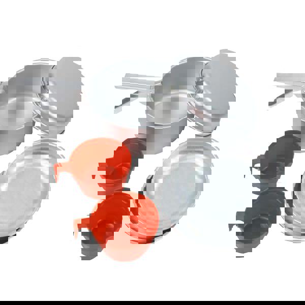 Regatta 2 Person Aluminium Cook Set - Silver/Red - 