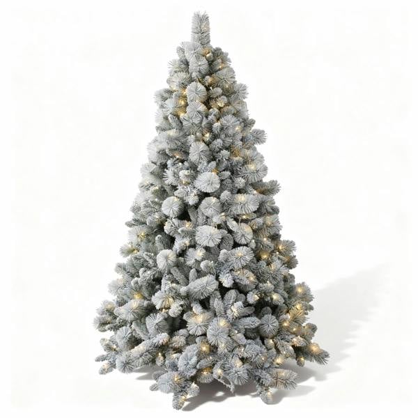 4ft to 8ft Helsinki Pre-Lit Artificial Christmas Trees with Warm White LED Lights image 1