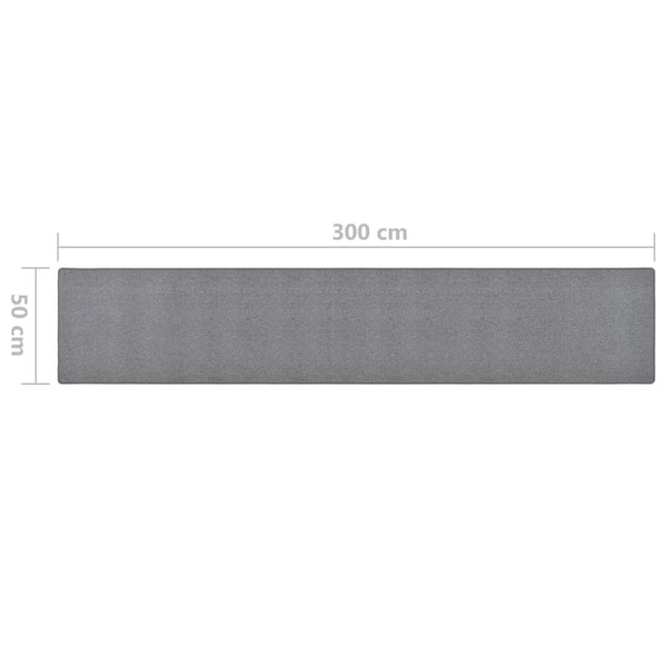 Berkfield Carpet Runner Dark Grey 50x300 cm