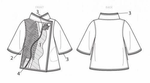 Vogue Sewing Pattern 9341, Jackets for Women, ZZ (LRG-XLG-XXL) - Advanced
