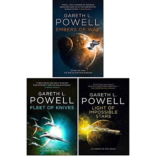 Embers of War Series 3 Book Set By Gareth L. Powell Embers of War, Fleet of Knives & more