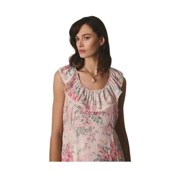 Cath Kidston Womens/Ladies Hackney Rose Frill Trim Midi Dress - Cream - 