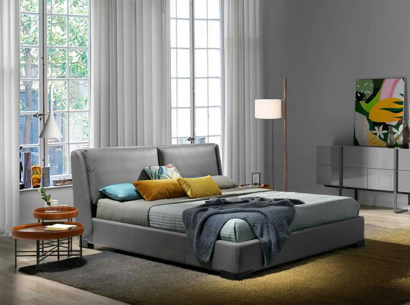 Angel Cerdá Round Coffee Table in Leatherette, Walnut and Black Steel 2058