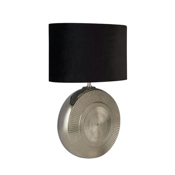 Pagazzi Lighting Elina Polished Chrome Ceramic Table Lamp