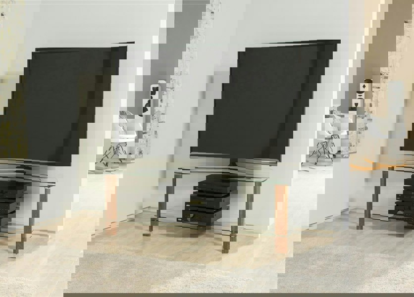 Dorel Home Century TV-Stand Walnut/Glass - 1200mm