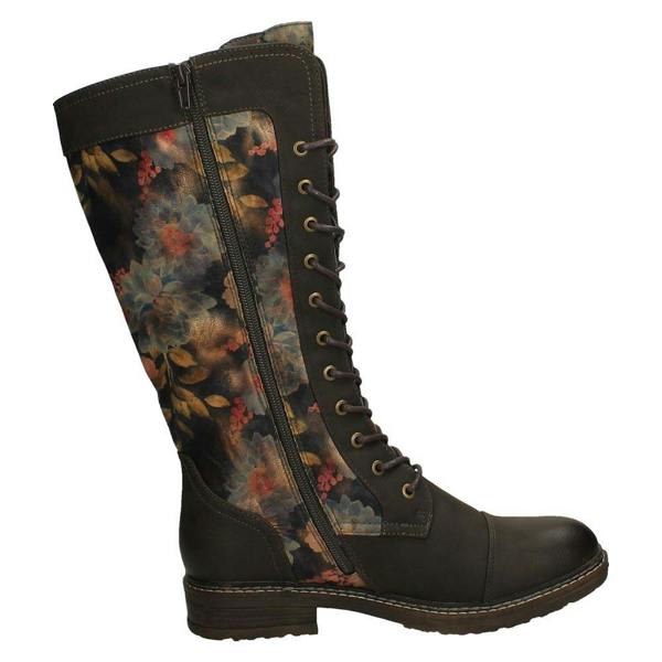Rieker Ladies Rieker Knee High Zip/Lace Boots 94731