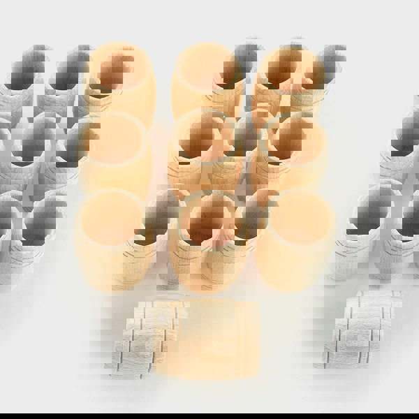 tickit Natural Wooden Barrels