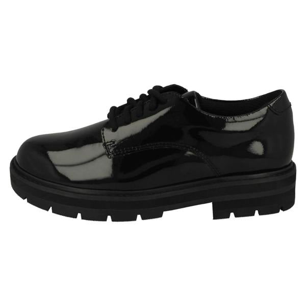 Clarks Girls Clarks Chunky Lace Up School Shoes Prague Lace