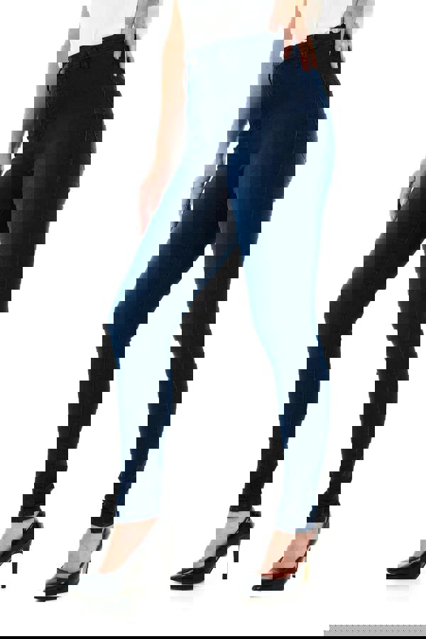 Smart Living Women's Stylish Skinny Fit High Waist Denim Jeans - Dark Wash