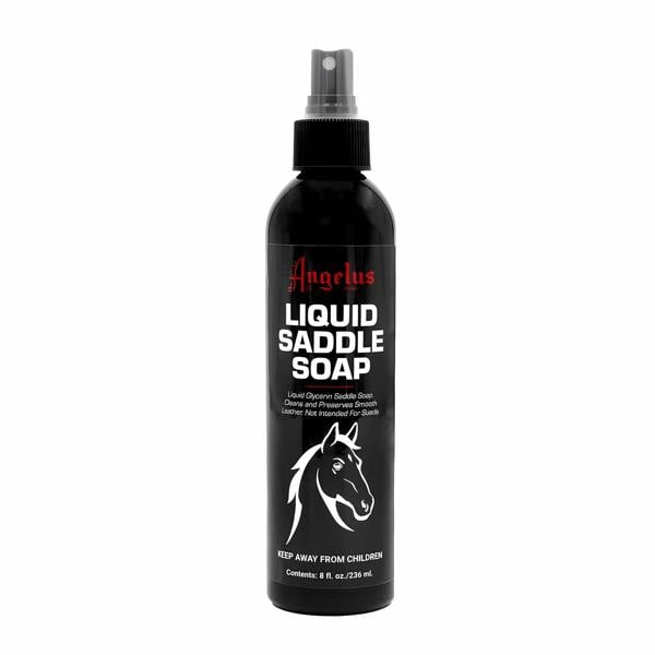 Angelus Liquid Saddle Soap - Pump Action Spray for Easy Leather Cleaning 8oz