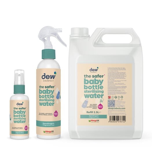 Dew The Safer Disinfect Baby Bottle Sterilising Water - Bundle Pack