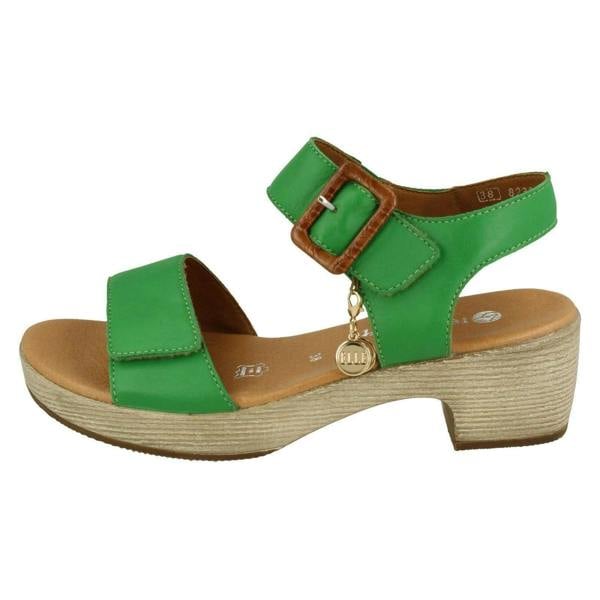 Rieker Ladies Remonte Adjustable Sandals With A 5 cm Block Heel D0N52