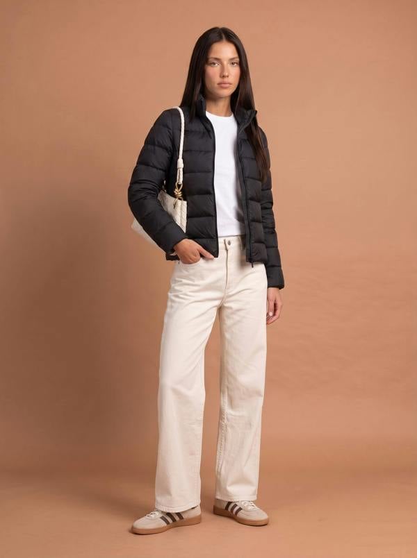 Urban Bliss Compact Puffer Jacket Black