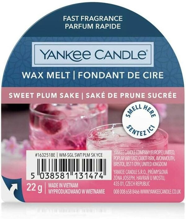 Yankee Candle Sweet Plum Sake Scented Wax Melt