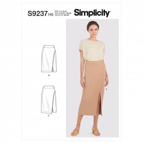 Simplicity Sewing Pattern 9237, Skirts for Women, H5 (6-8-10-12-14) - Intermediate