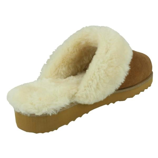 Spot On Ladies Spot On Suede Mule Slippers  X2125