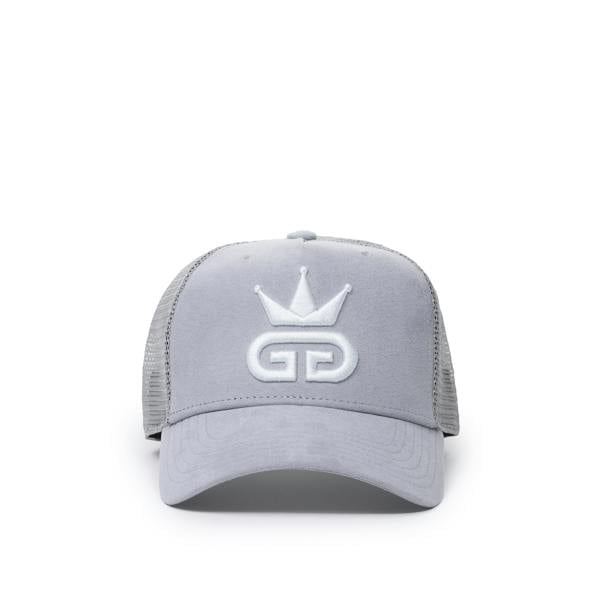 God Given Talent GGT Sky Blue Logo Ice Grey Suede Mesh Snapback